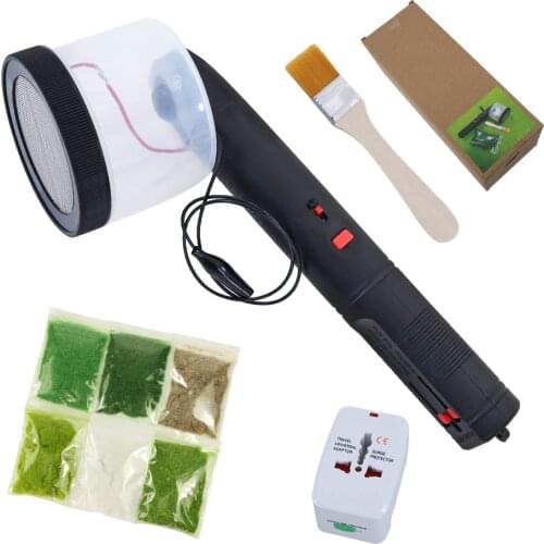 Portable grass scenery Mini Flocking electric Machine Static flock Master Applicator Battery Powered