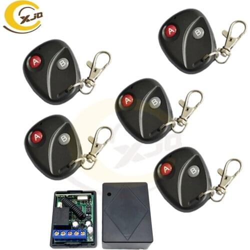 XJQ Professional 315mhz / 433mhz universal door remote control & Low power wireless remote control wireless controller switch