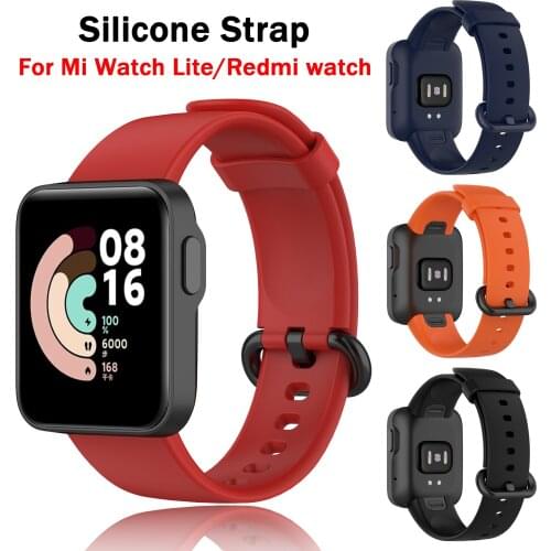 For Xiaomi Mi Watch Lite Official style Strap WristStrap Replacement Bracelet Sports Silicone Band For Redmi Watch Wristband