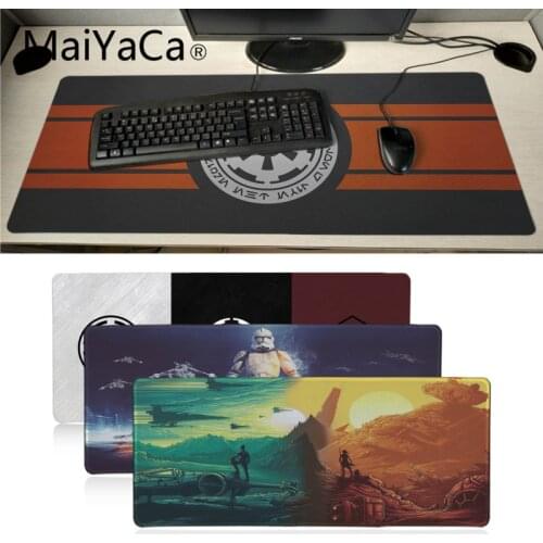 Maiyaca star wars Rubber Mouse Durable Desktop Mousepad Large Lockedge alfombrilla gaming Mouse pad gamer PC Computer mat