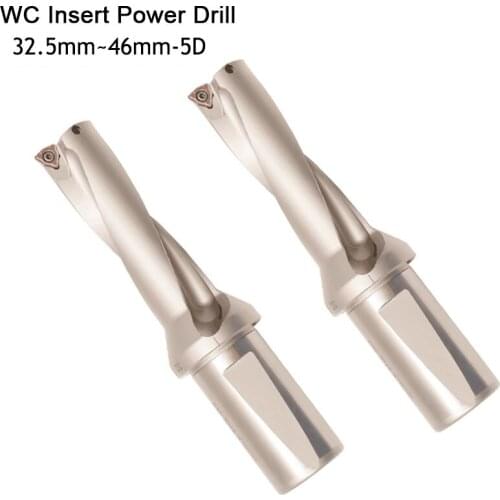ZD05 CNC tools Precision CNC Tooling 5D 32.5-46mm, cnc indexable U drill match with carbide inserts WCMX