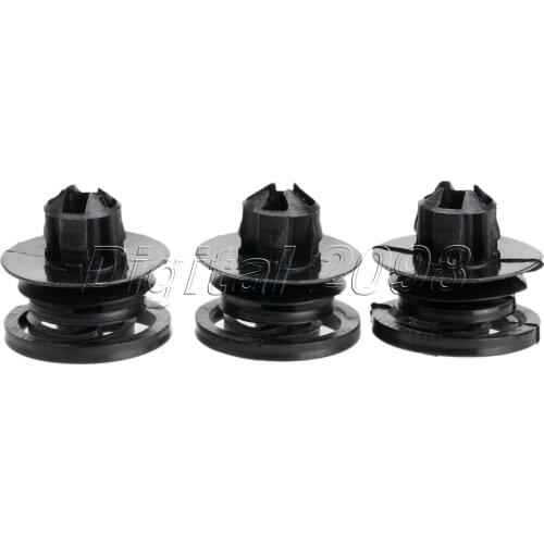 Yetaha 50Pcs 10mm Hole Door Trim Panel Clip Retainer Fastener Bumper Fender Push Type Rivets for Volkswagen VW