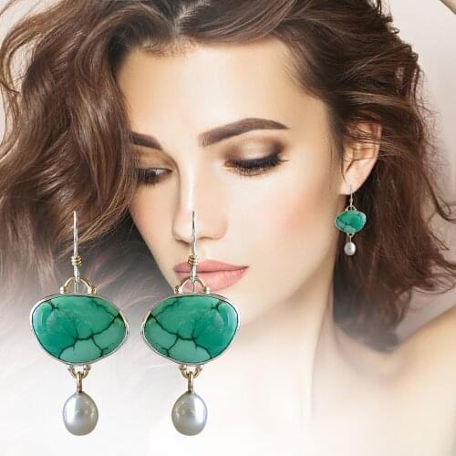 Ladies simple casual earrings fashion hot sale pearl earrings Ladies simple all-match drop earrings сережки необычные 50