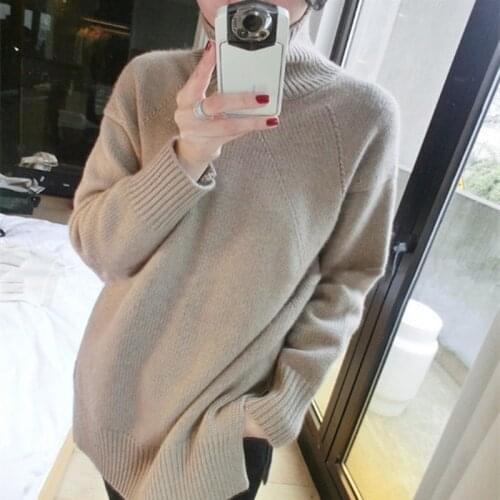 Gejas Ainyu 2020Autumn Winter fashion The New Cashmere sweater turtleneck winter clothes women sweater knitting pullovers tops