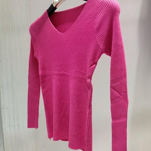 Women sweater autumn and winter warm knit sweater new high quality Solid sweater