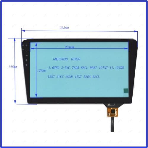 ZhiYuSun Freeshipping GMJ0763B 263*146mm Capacitive screen GT928