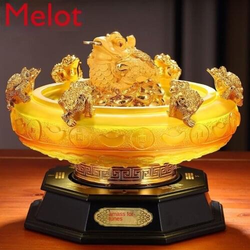 Golden Toad Cornucopia Decoration Lucky Golden Cicada Housewarming Opening-up Gifts Office Living Room Entrance Decorations