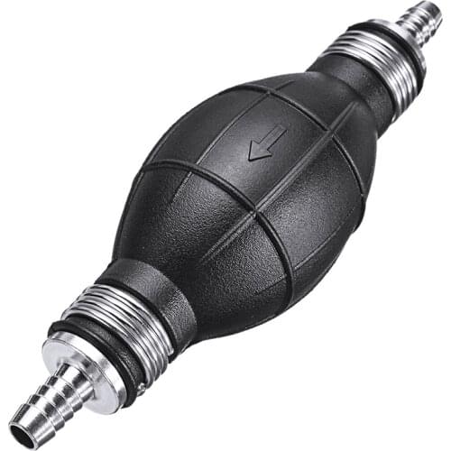 1Pcs 8mm Fuel Pump Line Hand Primer Bulb All Fuels Gas Petrol For Car Boat Marine Outboard 9001-089A Alloy Rubber Hand Pump