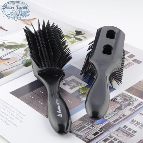1pc Black Removable Detangling Hair Brush Handle Tangle Comb pompadour men styling Shower Massage scalp Comb Salon Hairdressing