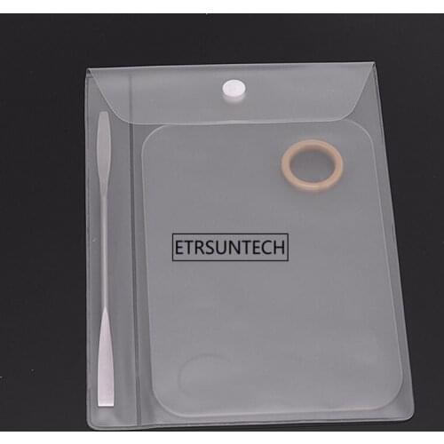 100pcs Acrylic Palette Unique Transparent Simple Drawing Palette For Watercolor Oil Painting Tool F3226