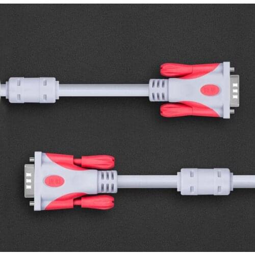 2pcs VGA Line VGA High-Definition Line,VGA3 +6 Data Cable Computer Monitor Cable VGA Projection Line