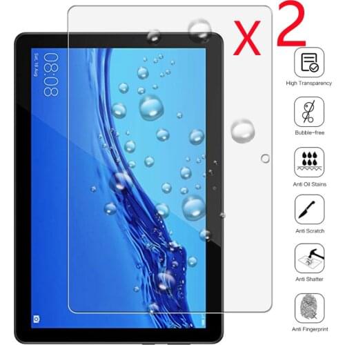 2Pcs Tablet Tempered Glass for Huawei MediaPad T3 10 9.6 Inch AGS-W09 L09 L03 Screen Protector 9H 0.3mm HD Eye Protection Film