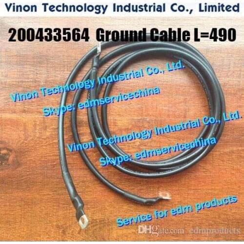 200433564 edm Ground Cable L=490mm for ROBOFIL X020.1,2030 TW machine. Charmilles 200.433.564, C433564, 433.564 EDM Grounding