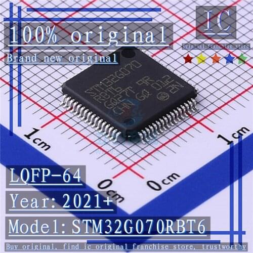 2021+ 100% Brand new original 1PCS-5PCS STM32G070RBT6 LQFP-64 Microcontroller chip