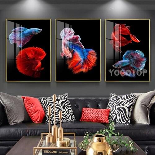 Puzzle diamond embroidery 3 Piece 5d diy handcraft diamond painting full mosaic set Wall Art koi fish Triptych, ML1422