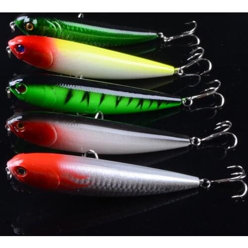 5pcs 11cm 16.3g Fishing Lures Pencil Fishing Bait Fishing Tackle Wobbler Tackle Crankbait Pesca Baits kit set 3D Eye