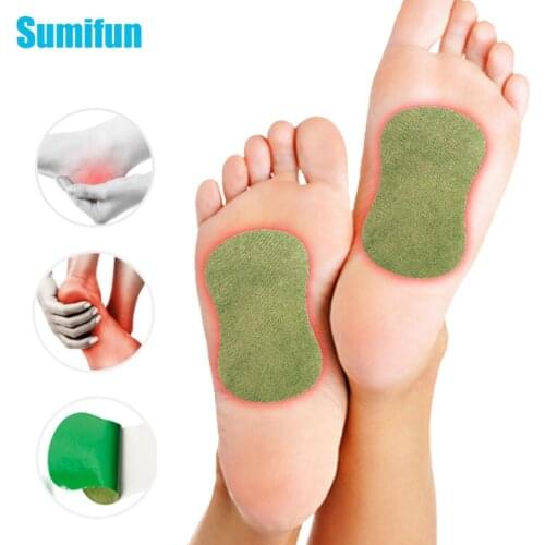8Pcs Wormwood Foot Patch Pain Relieving Plaster Relieve Stress Help Sleeping Body Slimming Pad Heel Pain Killer Medical Sticker