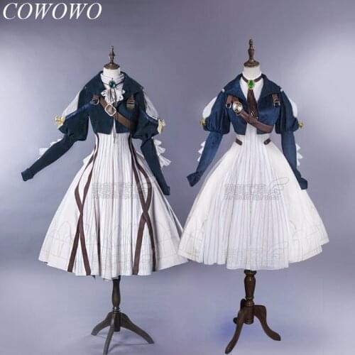 Anime! Violet Evergarden Elegant Lolita Dress Gorgeous Uniform Cosplay Costume Halloween Carnival Party Suit For Women
