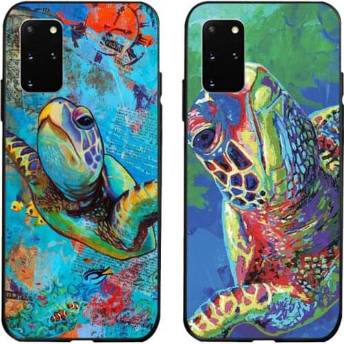 Green Sea Turtle Phone Case for Samsung Galaxy S20 FE plus Ultra S6 S7 edge S8 S9 plus S10 5G lite 2020