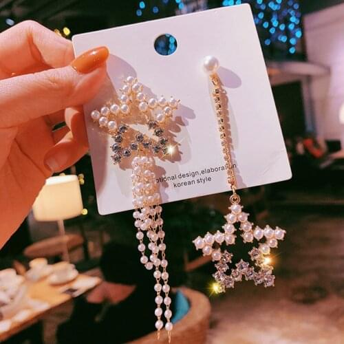 Statement Rhinestone Tassel Earrings For Women 2020 New Fashion Luxury Big Long Earrings Jewelry Wedding Party Bijoux Gifts