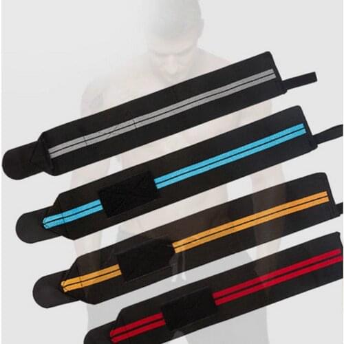 Fitness and Bodybuilding Weightlifting Dumbbell Wristband Badminton Winding Compression High Elastic Wristband Sports Bracer