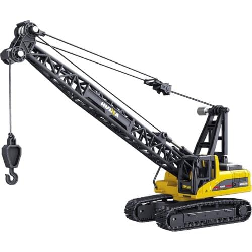 1:50 simulation engineering model crawler crane alloy model joint movable static ornaments toys for children gifts