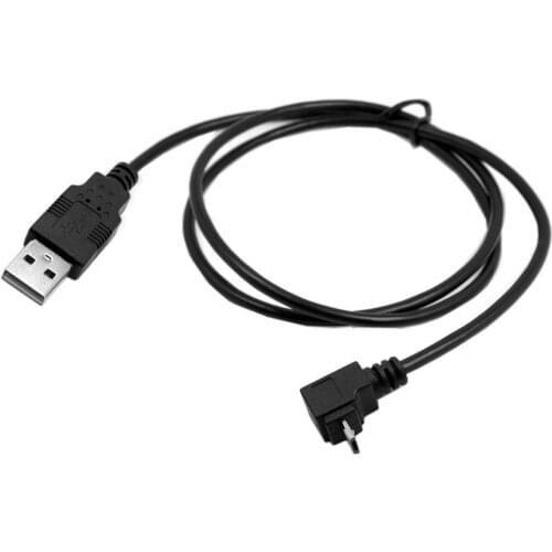Jimier CY Up Angled 90 Degree USB Micro USB Male to USB male Data Charge connector Cable for Tablet 1m