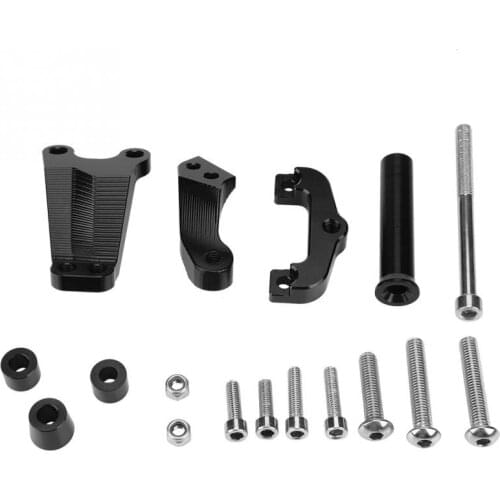 Motorcycle CNC Steering Damper Bracket Stabilizer Mount Kit for Kawasaki ER-6N 2012 2013 2014 2015