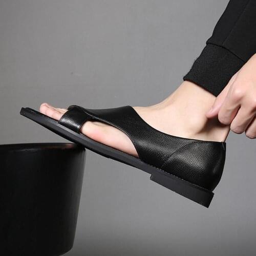 Мужские кожаные сандали KUCLUT China At AliExpress