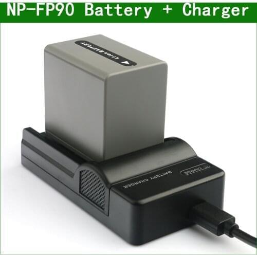 LANFULANG Replacement Battery and Ultra Slim Micro USB Charger for Sony DCR-HC40 DCR-HC42 DCR-DVD105 DCR-SR30 DCR-SR40