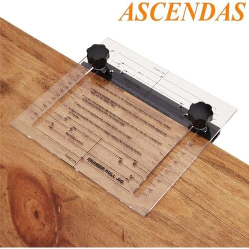 Drill Hole Guide Woodworking Inclined Hole Locator for Cabinet Drawer Pull Installation Jig Drilling Hole Installation Tool