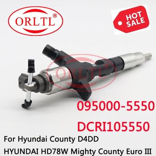 ORLTL GENUINE BRAND NEW DIESEL FUEL INJECTOR 095000-5550, 33800-45700, 095000-8310 FOR HD78 3.9L ENGINE