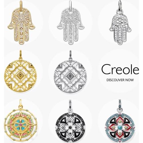 Pendant Hand of Fatima 925 Sterling Silver For Women & Men Trendy Gift Europe Style Soul Factory Jewelry Pendant Fit Necklace