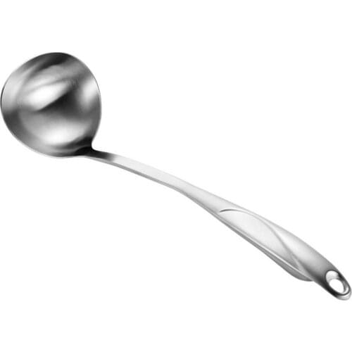Stainless Steel Hook Long Handle Turner Soup Ladle Kitchen Cooking Utensils