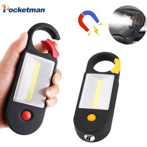 8000lm Mini Portable Lantern Tent Light COB LED Emergency Lamp Waterproof Hanging Hook Flashlight For Camping 2 Modes AAA