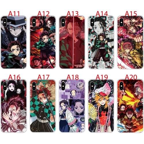 Silicone Soft TPU For Sony Xperia 10 II 1 5 II C4 L4 L3 L2 M5 E5 M4 Aqua L1 T3 Case Demon Slayer Phone Cover mobile phone bag