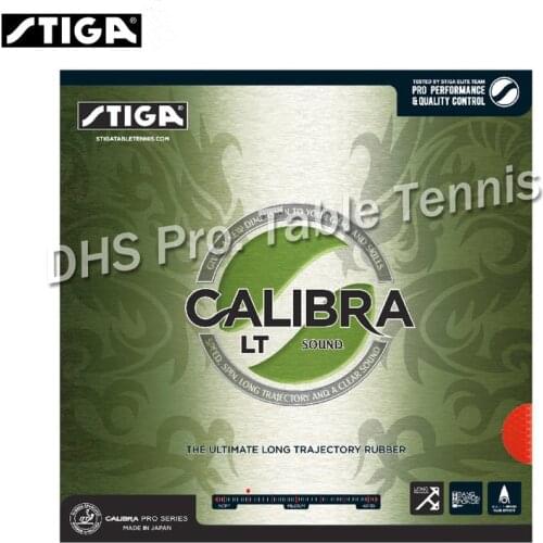 STIGA CALIBRA LT SOUND Table Tennis Rubber Non-tacky (Made in Japan) Pips-in Ping Pong With Sponge
