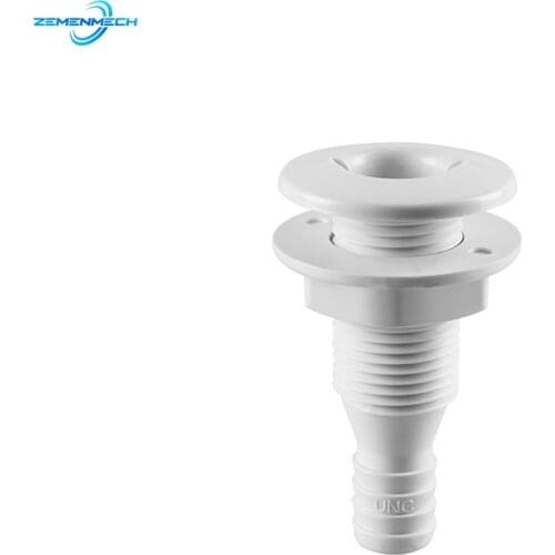 0.75 To 1 Inch Nylon Marine Drain Thru Hull Bilge Fitting For Bilge Pump Aerator Hose Of Boat Marine Yacht Sail RV Camper Truck