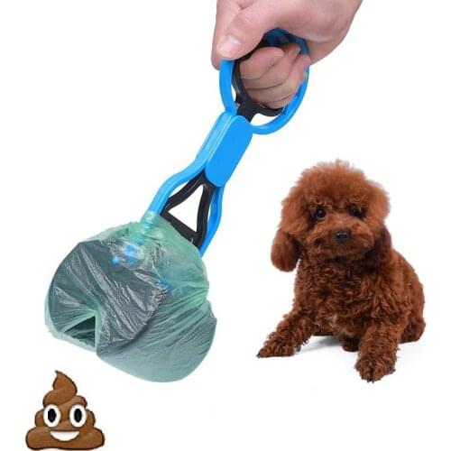 1Pcs Dog Cat Animal Waste Pooper Scooper Long Handle Jaw Poop Scoop Shit Outdoor Cleaner Pick Up Pet Products Accessories