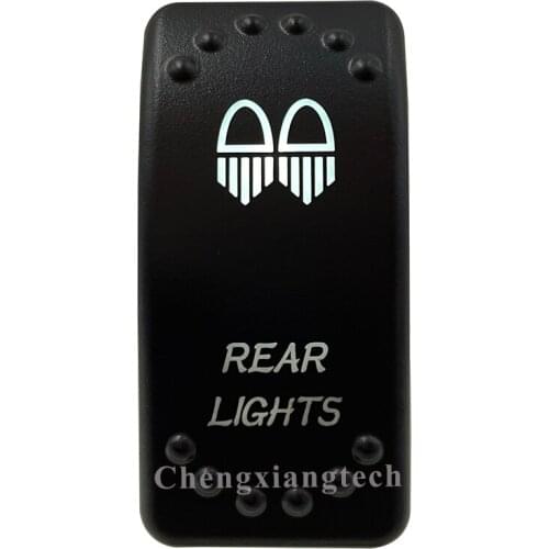12v/24v Waterproof IP66 Car Boat White Led 3 Pin SPST On Off REAR Lights Rocker Switch Replace for Carling ARB STYLE