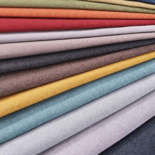 145*100cm Faux Linen Textile Material Solid Color Flax DIY Sewing Fabric for Pillow Cushion Curtain Sofa Cover
