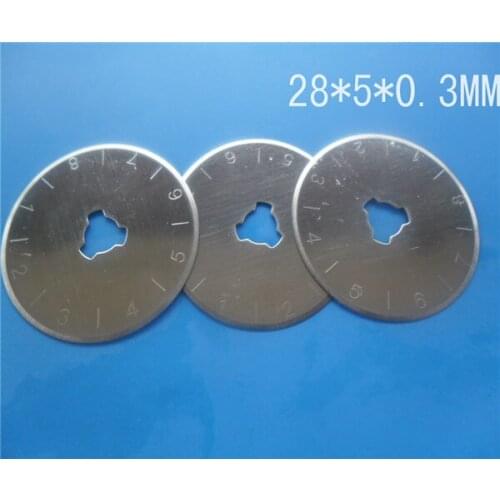 30pcs/Lot Rotary Cutter blade 28mm Fabric Paper Vinyl Circular Cut Blade ,Very high quality