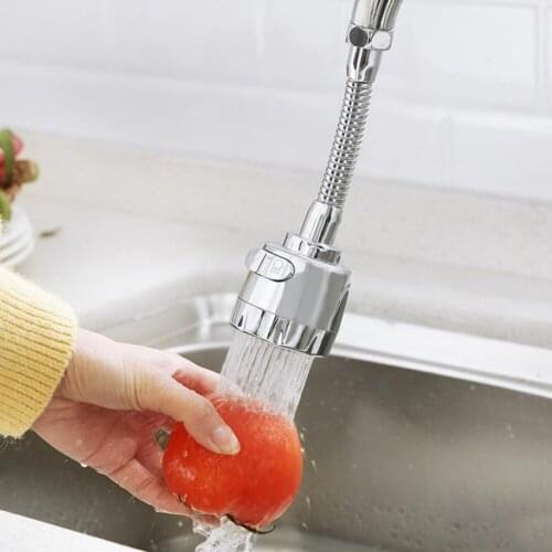 360 Degree Adjustable Faucet Filter Nozzle Rotatable Water Saving Splash-proof Kitchen Accessories Shower Extension Device