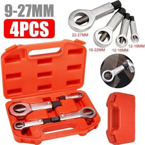 4pcs 9-27mm Sliding Tooth Nut Remover Manual Pressure Tools Break Manually Metal Nut Break Nut Splitter Cracker Remover