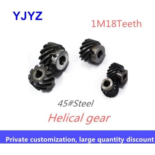 45 Degree helical gear 1M13/15/18/20/25/30/40/50/60Teeth left-handed super torque can replace bevel gear 90 degree transmission