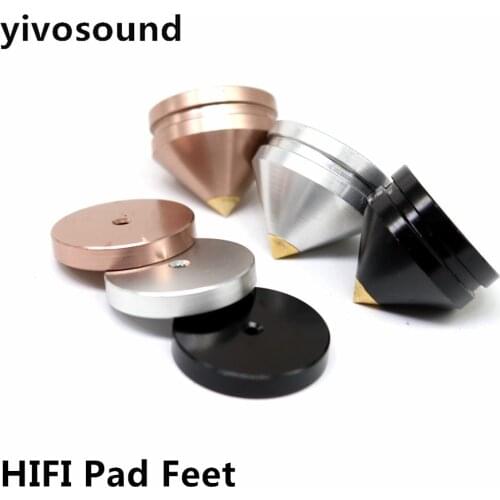 8pair CD Amplifier Home Speaker Foot Pads Desk Stand Isolation Copper Suspension Base Stable Spike Floor HIFI Shock Absorber