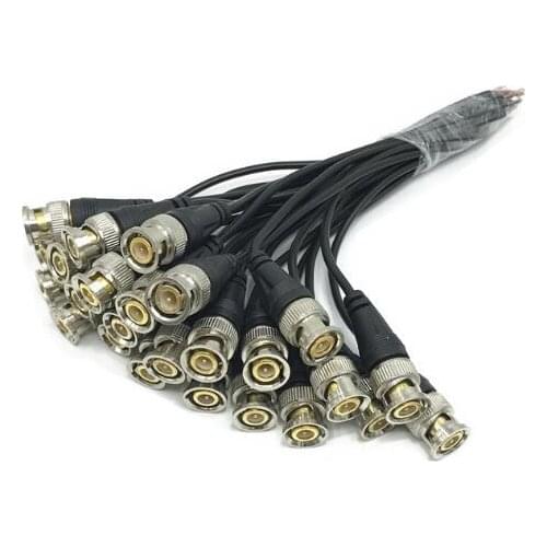 20cm a Single BNC Male Wire Adaptor with Cable Video Connector Line for Surveillance Camera