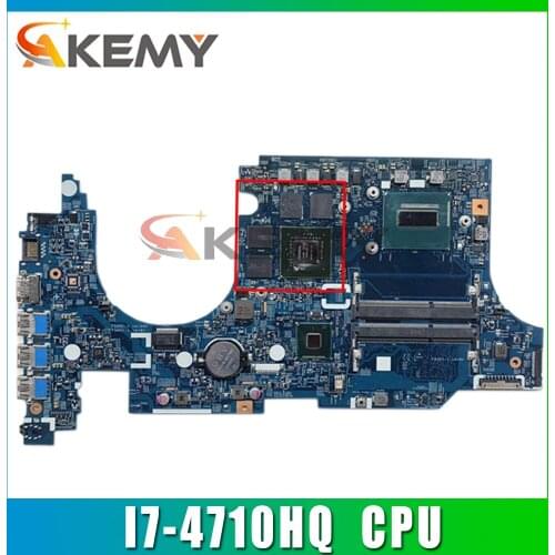 Akemy Laptop Motherboard For ACER Aspire VN7-591G I7-4710HQ Mainboard 14206-1 448.02W02.0011 SR1PX N15P-GX-A2 DDR3