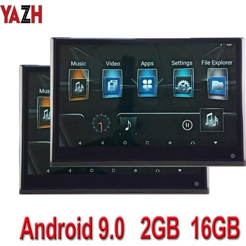 Android 12.5 inch Headrest Monitor Screen with WIFI Youtude Ambient Lights for 4K Video Car Rear Seat Entertainment Ddisplay