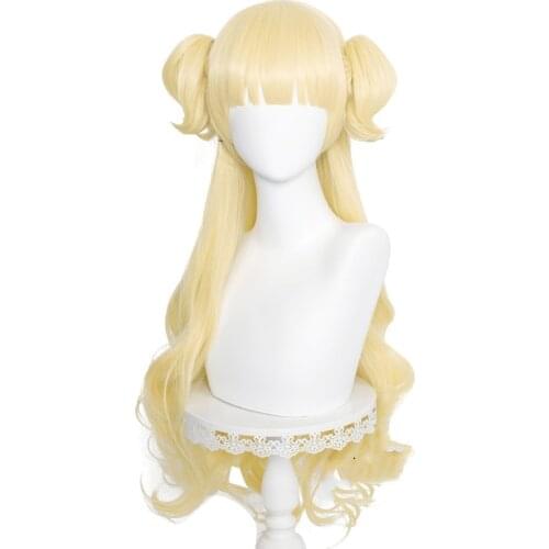Anime Shadows House Emilyko Cosplay Wig SHADOWS HOUSE Golden Double Ponytail Hair Halloween Party Role Play Wigs